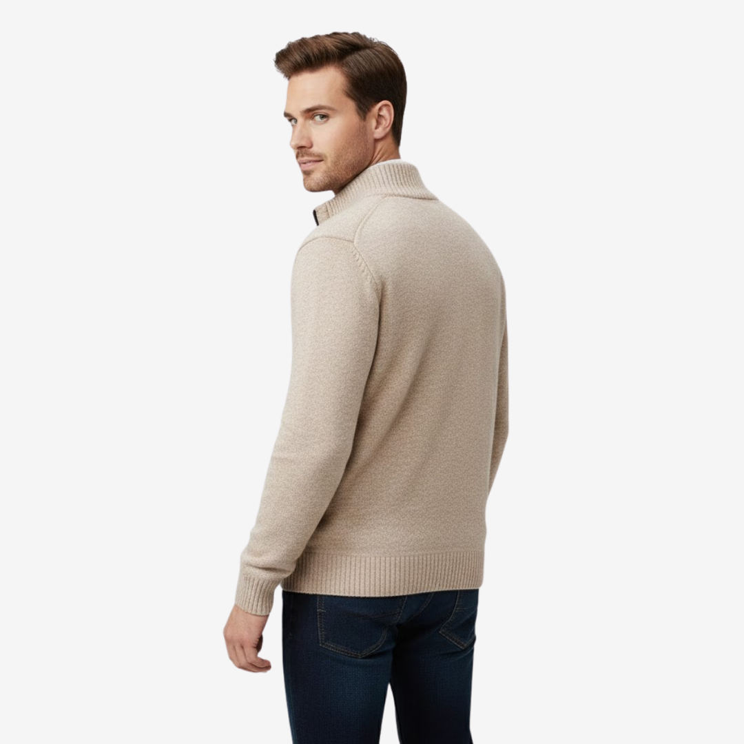 AURELLA | Men’s Cotton-Knit Sweater – Modern Pullover