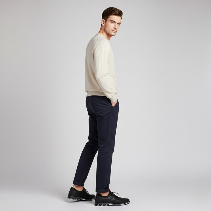 AURELLA | Men’s Faux-Leather Slip-On Loafers – Soft Faux-Fur Lined