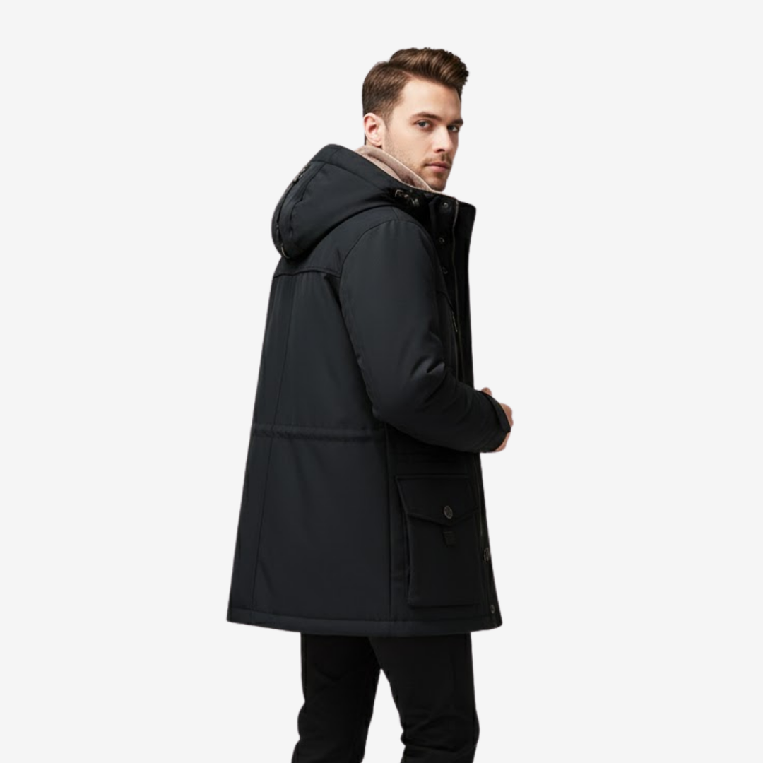 AURELLA | Men’s Fur-Lined Jacket – Insulated Warmth