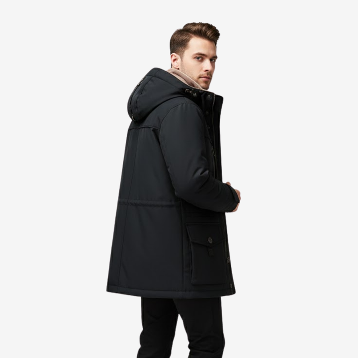 AURELLA | Men’s Fur-Lined Jacket – Insulated Warmth