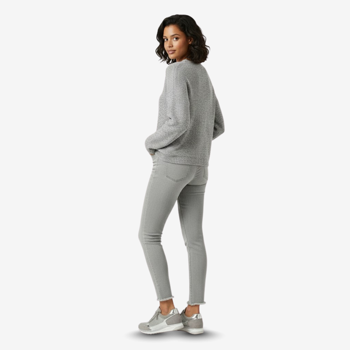 AURELLA | Women’s Suede Orthopaedic Sneakers – Low-Cut with Side Zip