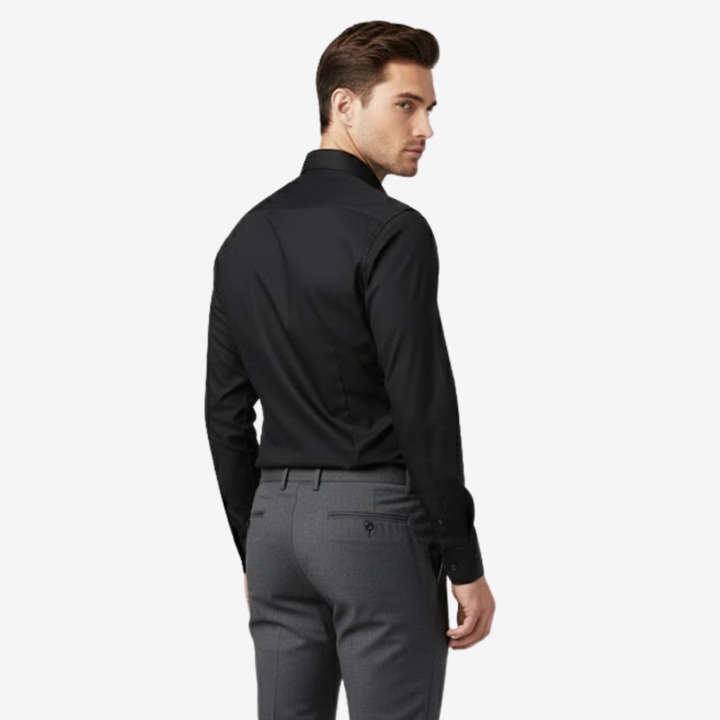 AURELLA | Men’s Slim Fit Shirt – Wrinkle-Free