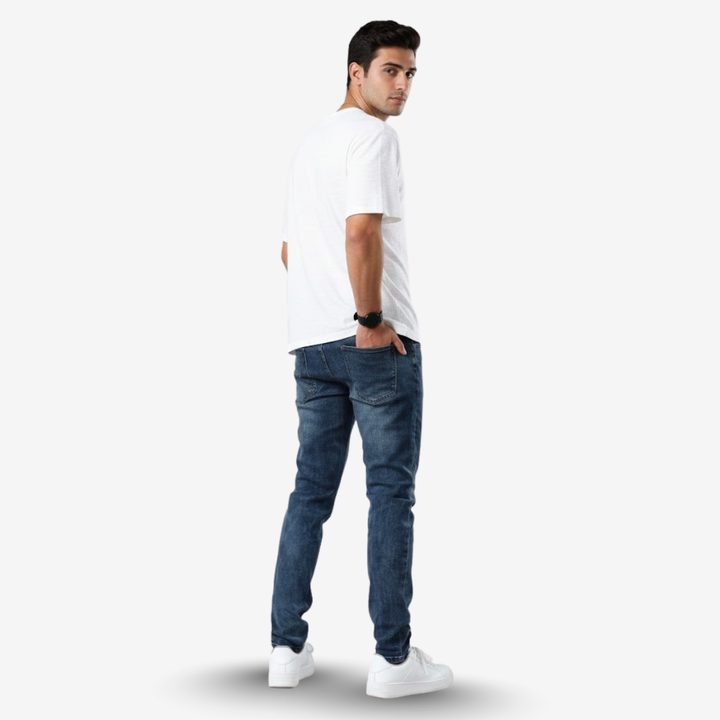 AURELLA | Men’s Denim Slim Jeans – Stretch Regular-Fit