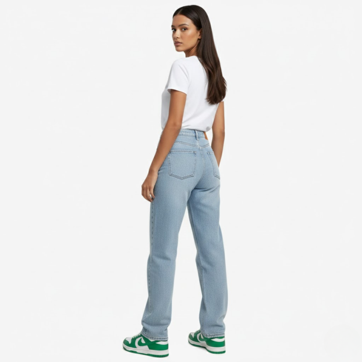 AURELLA | Women’s Cotton-Denim Jeans – Straight-Leg Fit