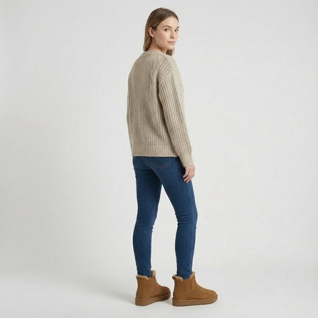 AURELLA | Women’s Faux-Suede Ankle Boots – Slip-On Comfort