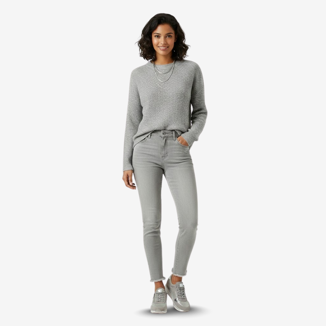 AURELLA | Women’s Suede Orthopaedic Sneakers – Low-Cut with Side Zip