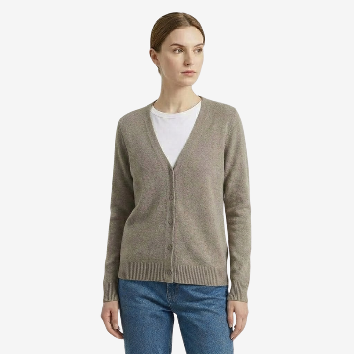 AURELLA | Women’s Viscose V-Neck Cardigan – Button-Front Top