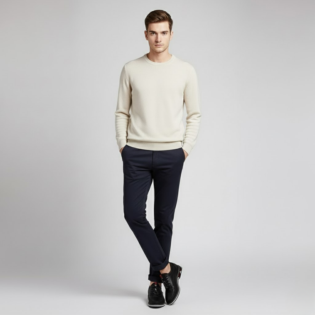 AURELLA | Men’s Faux-Leather Slip-On Loafers – Soft Faux-Fur Lined