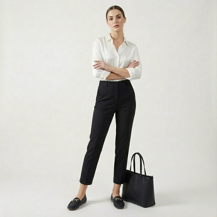 AURELLA | Women’s Faux-Leather Loafers – Butterfly Strap