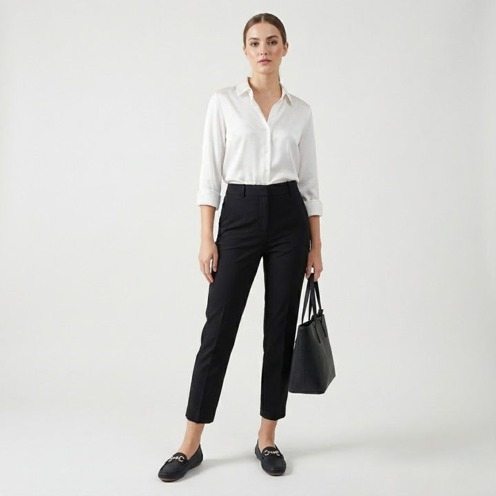 AURELLA | Women’s Faux-Leather Loafers – Butterfly Strap