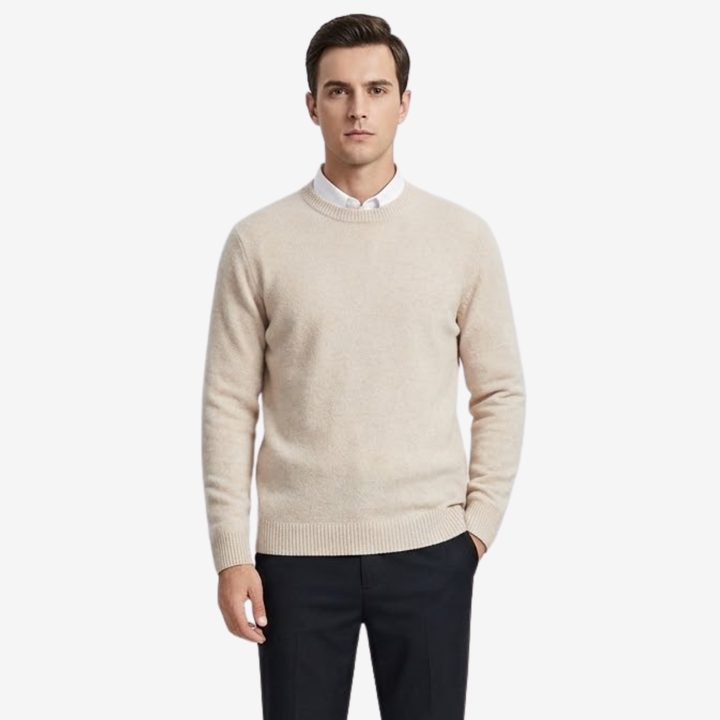 AURELLA | Men’s Cashmere Knit Jumper – Soft Luxury Pullover
