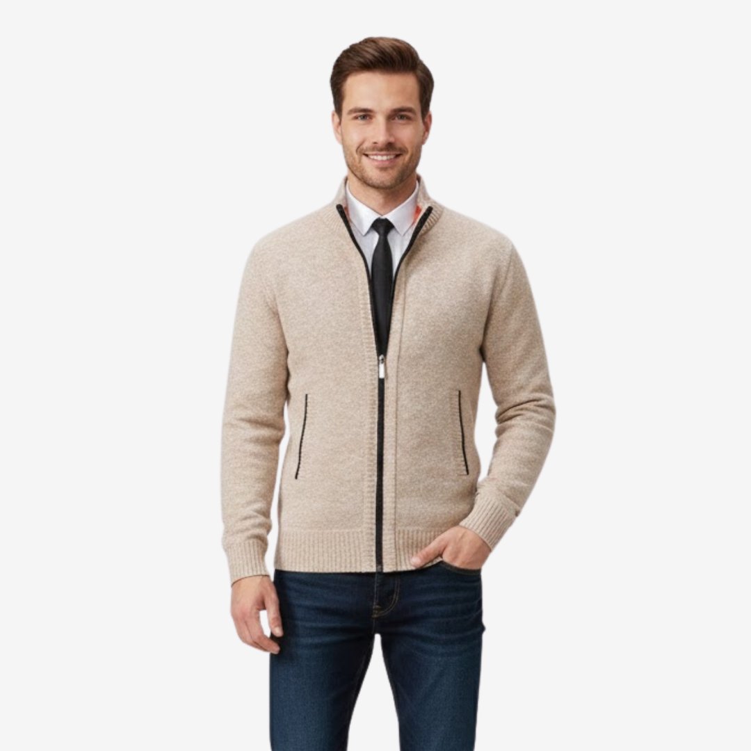 AURELLA | Men’s Cotton-Knit Sweater – Modern Pullover