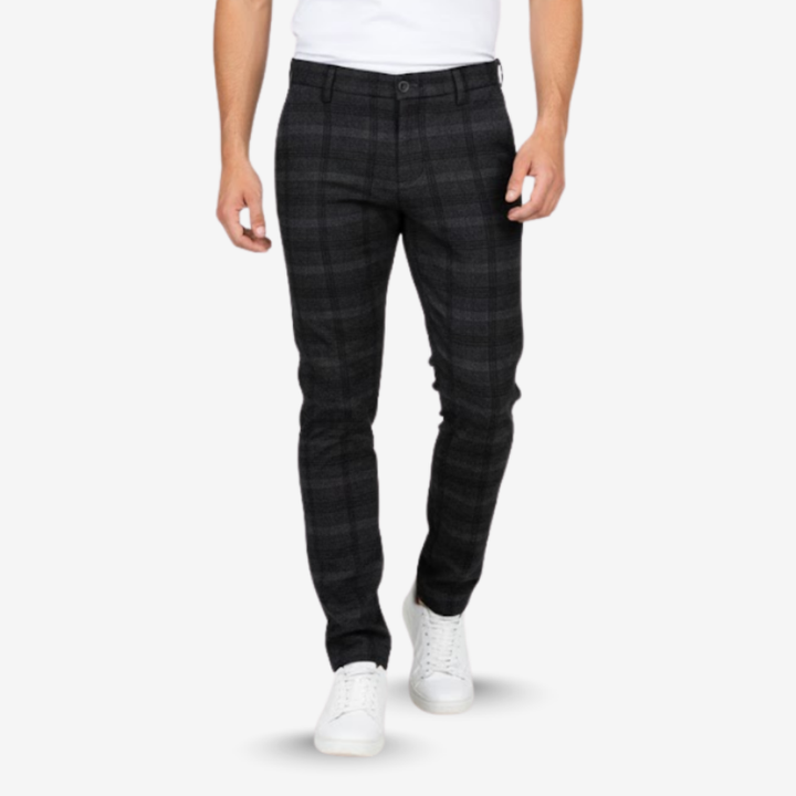 AURELLA | Men’s Viscose-Blend Trousers – Slim Fit