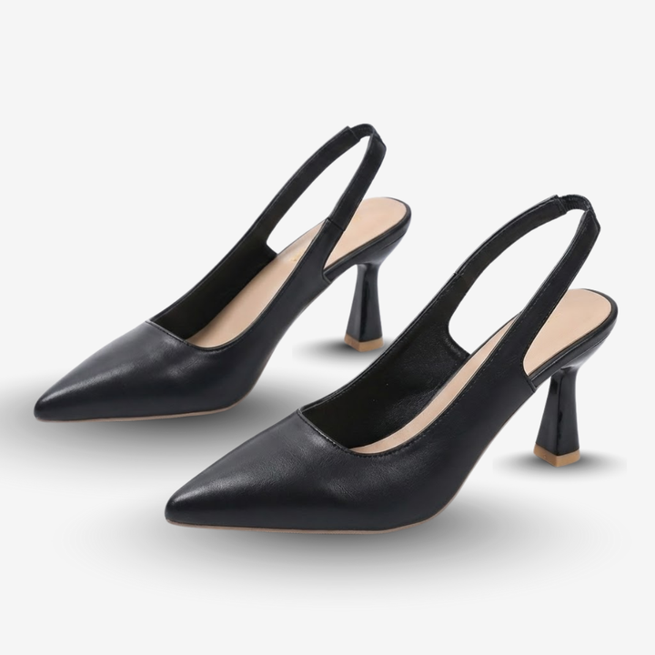 AURELLA | Women’s Faux-Leather Heels – Pointed Toe Stiletto