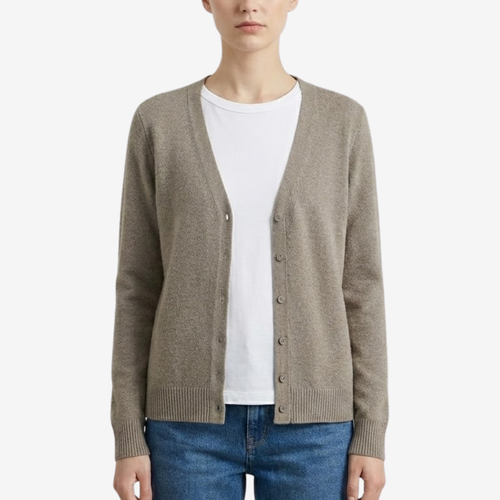 AURELLA | Women’s Viscose V-Neck Cardigan – Button-Front Top