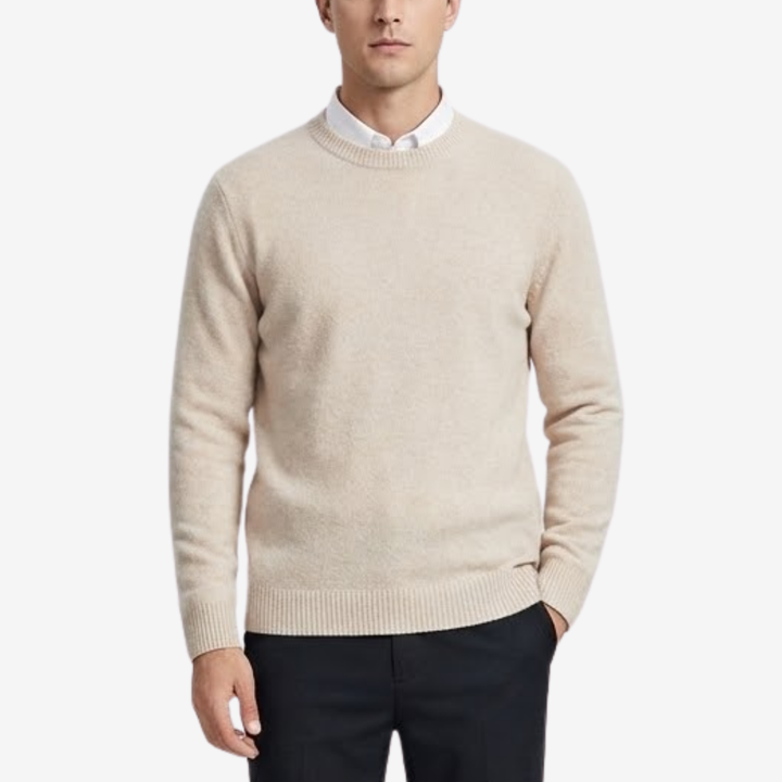 AURELLA | Men’s Cashmere Knit Jumper – Soft Luxury Pullover