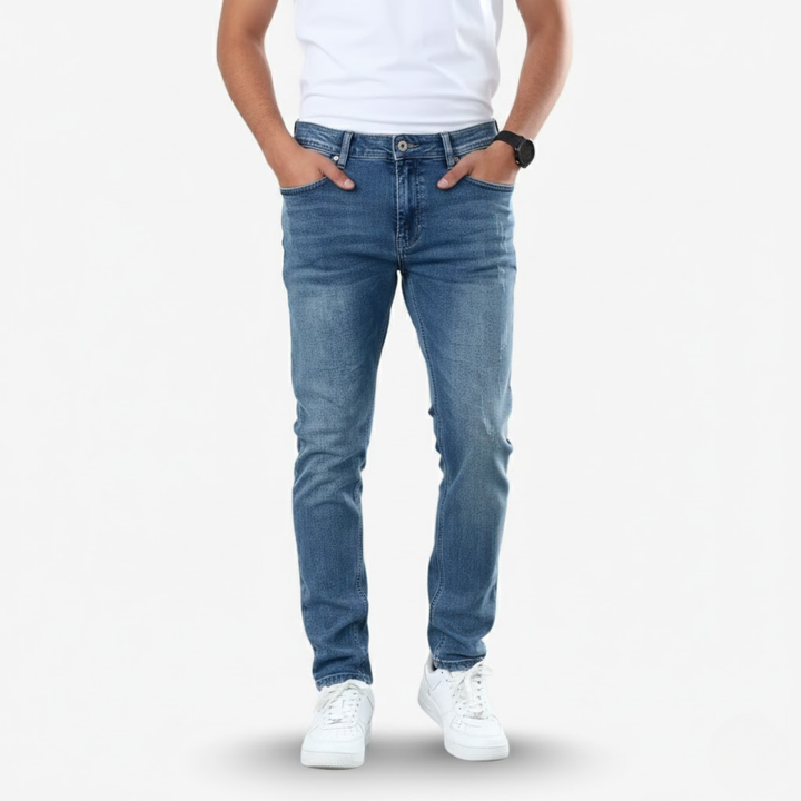 AURELLA | Men’s Denim Slim Jeans – Stretch Regular-Fit