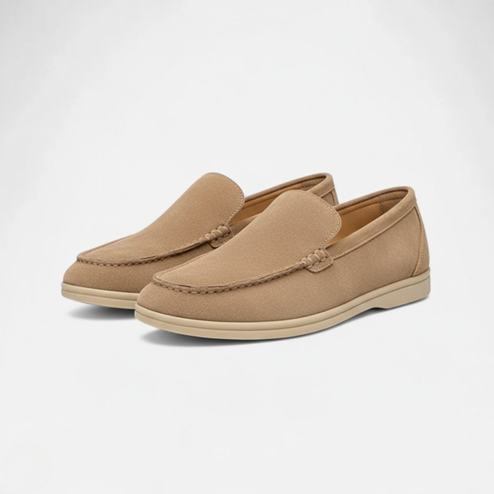 AURELLA | Men’s Suede Loafers – Soft Slip-On Flats