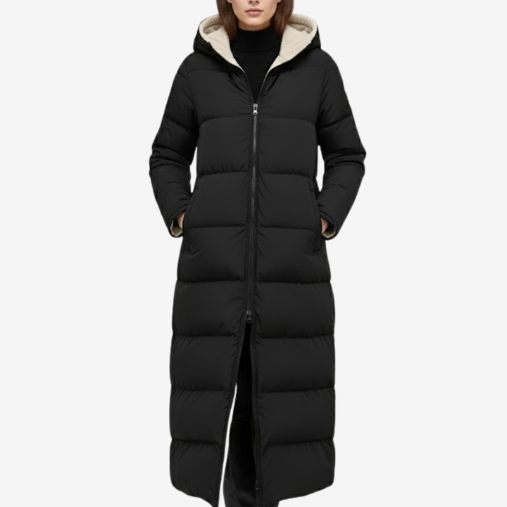 AURELLA | Women’s Elegant Fleece Puffer Coat – Windproof Warmth