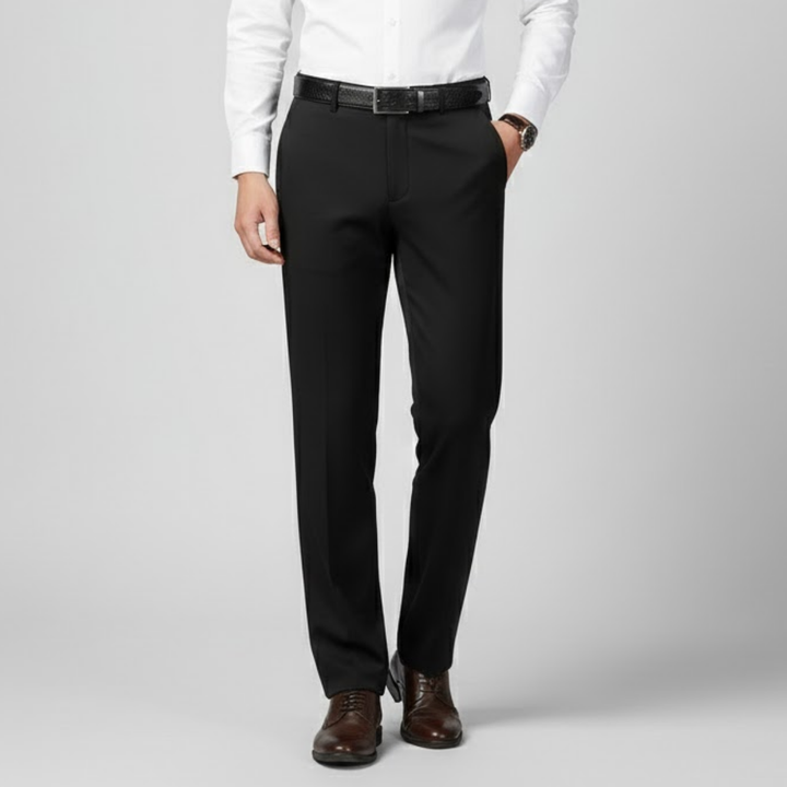 AURELLA | Men’s Viscose-Blend Trousers – Regular Fit