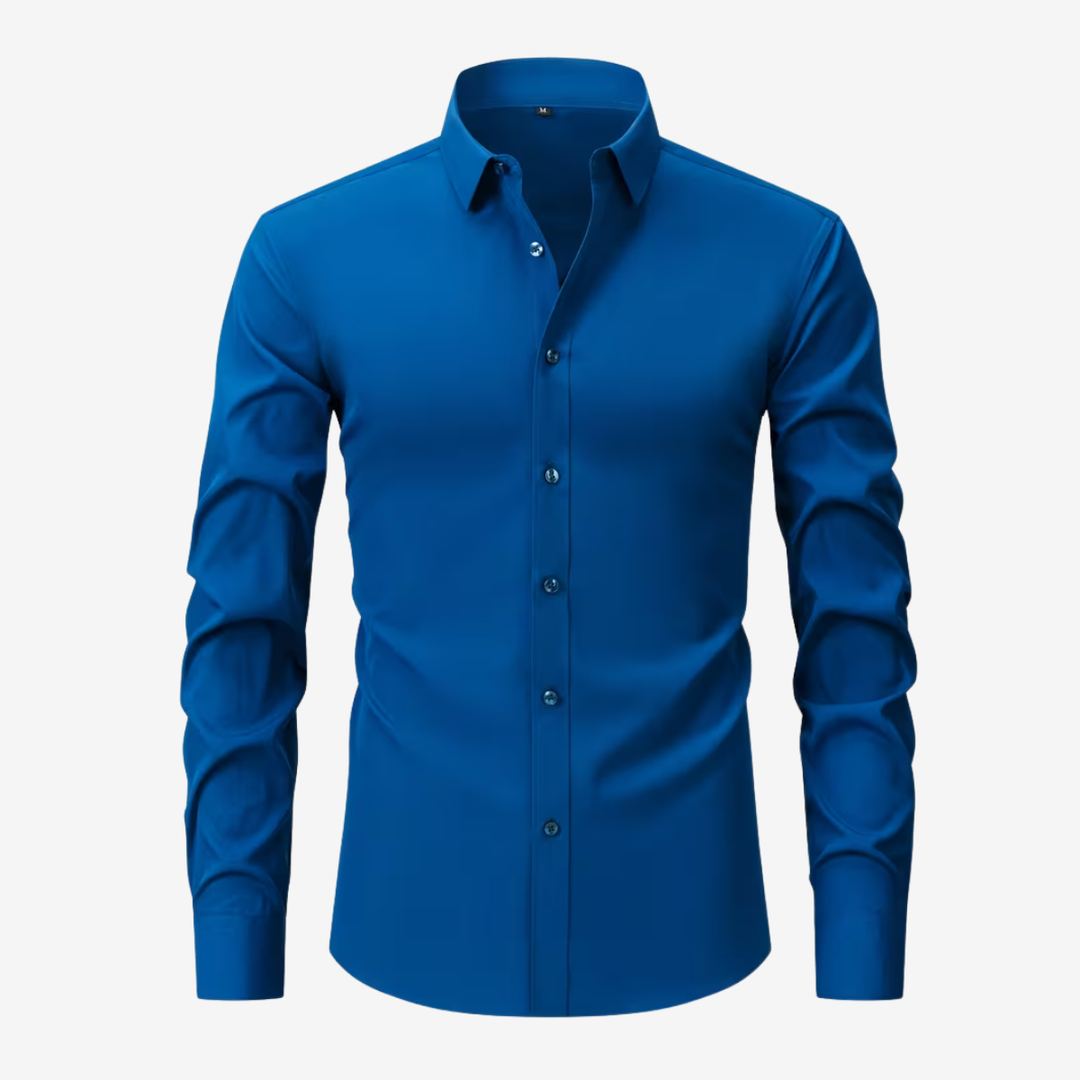 AURELLA | Men’s Slim Fit Shirt – Wrinkle-Free