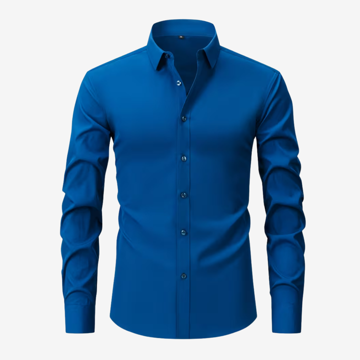 AURELLA | Men’s Slim Fit Shirt – Wrinkle-Free