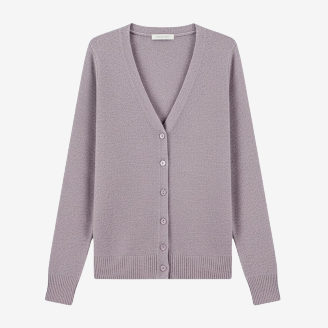 AURELLA | Women’s Viscose V-Neck Cardigan – Button-Front Top
