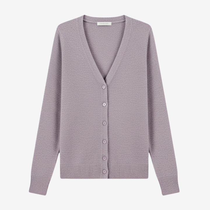 AURELLA | Women’s Viscose V-Neck Cardigan – Button-Front Top