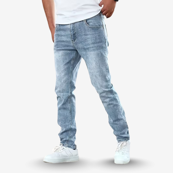 AURELLA | Men’s Denim Slim Jeans – Stretch Regular-Fit