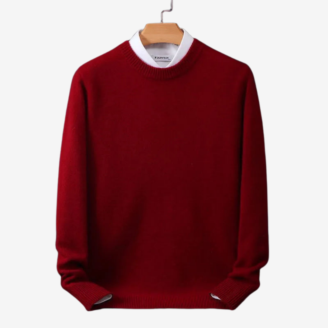 AURELLA | Men’s Cashmere Knit Jumper – Soft Luxury Pullover