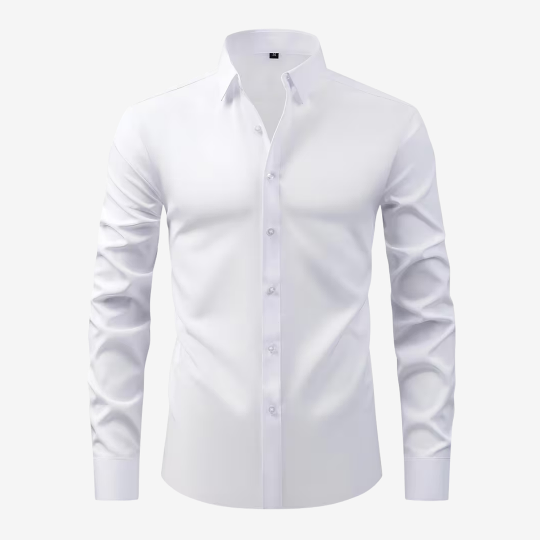 AURELLA | Men’s Slim Fit Shirt – Wrinkle-Free