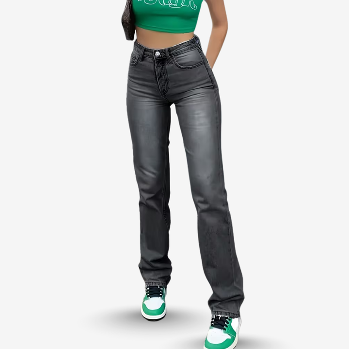 AURELLA | Women’s Cotton-Denim Jeans – Straight-Leg Fit