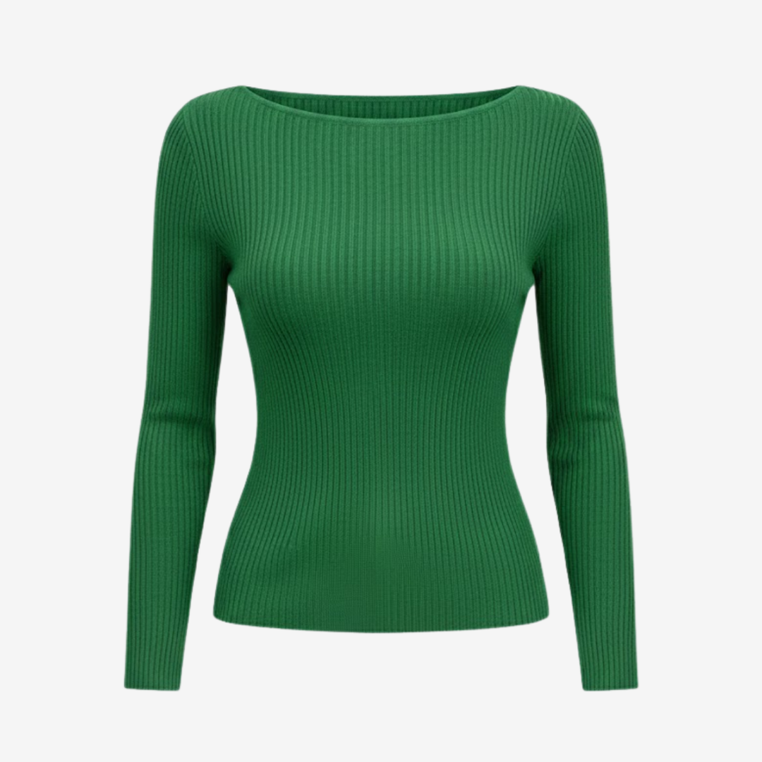 AURELLA | Women’s Viscose Crew Neck Top – Elegant Knit