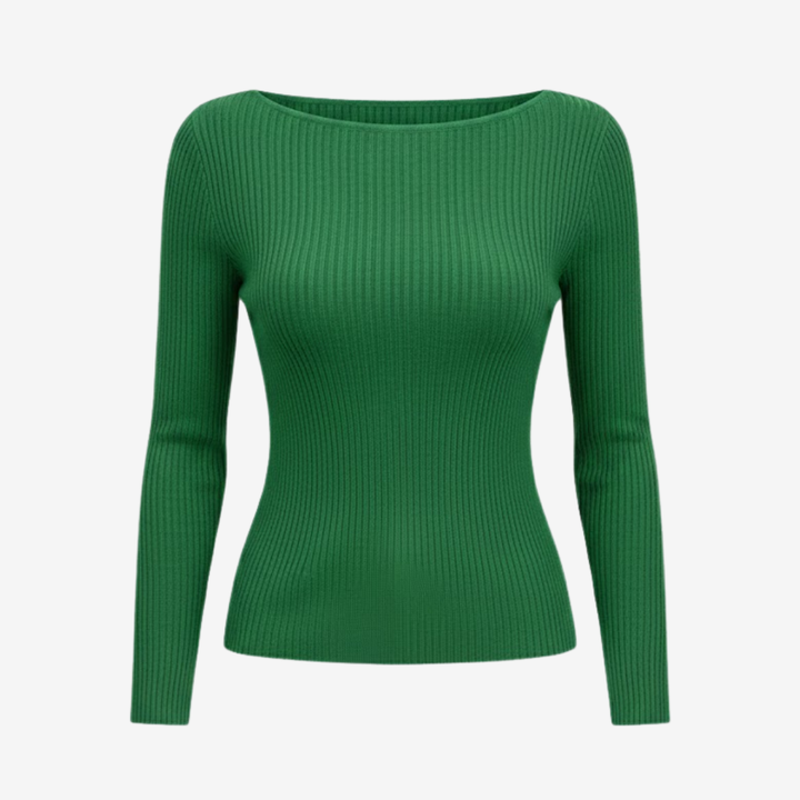 AURELLA | Women’s Viscose Crew Neck Top – Elegant Knit