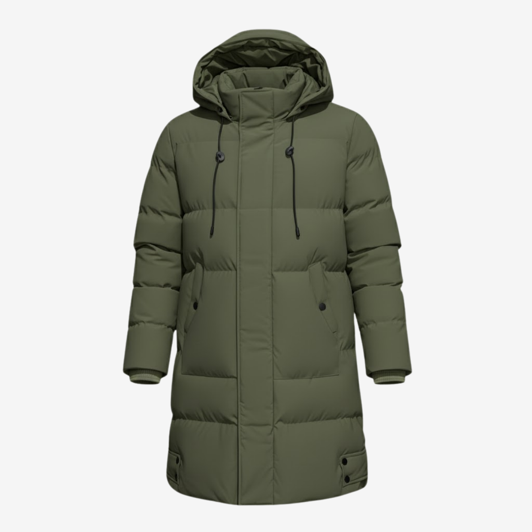 AURELLA | Men’s Casual Nylon Jacket – Warm Zip-Up Coat