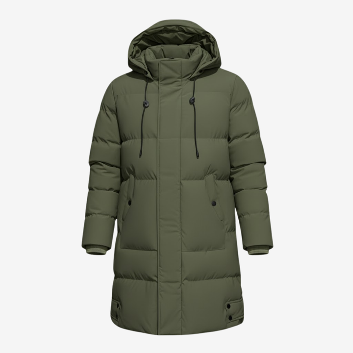 AURELLA | Men’s Casual Nylon Jacket – Warm Zip-Up Coat