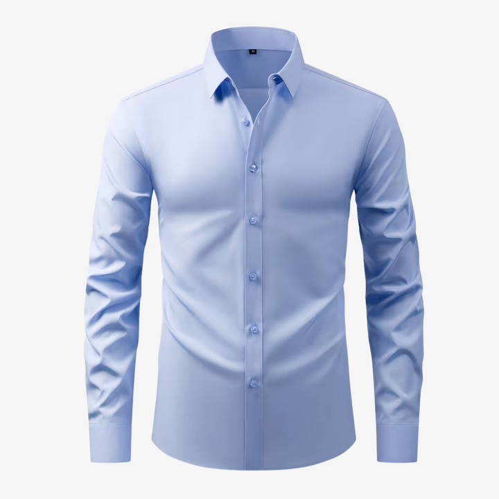 AURELLA | Men’s Slim Fit Shirt – Wrinkle-Free