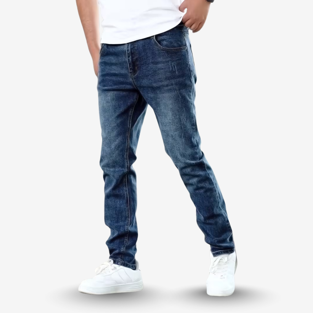 AURELLA | Men’s Denim Slim Jeans – Stretch Regular-Fit