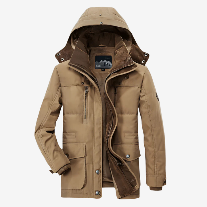 AURELLA | Men’s Fur-Lined Jacket – Insulated Warmth