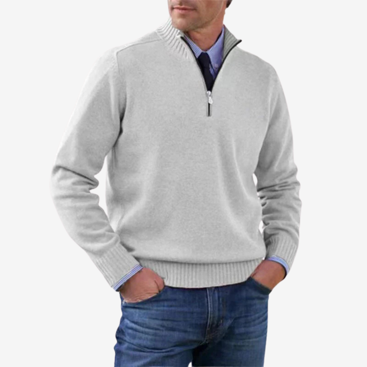 AURELLA | Men’s Cotton-Knit Sweater – Refined Knitwear