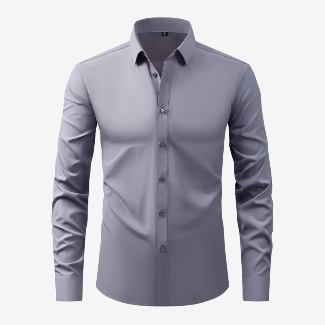 AURELLA | Men’s Slim Fit Shirt – Wrinkle-Free
