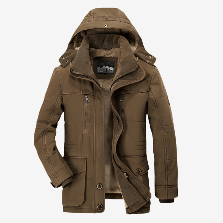 AURELLA | Men’s Fur-Lined Jacket – Insulated Warmth