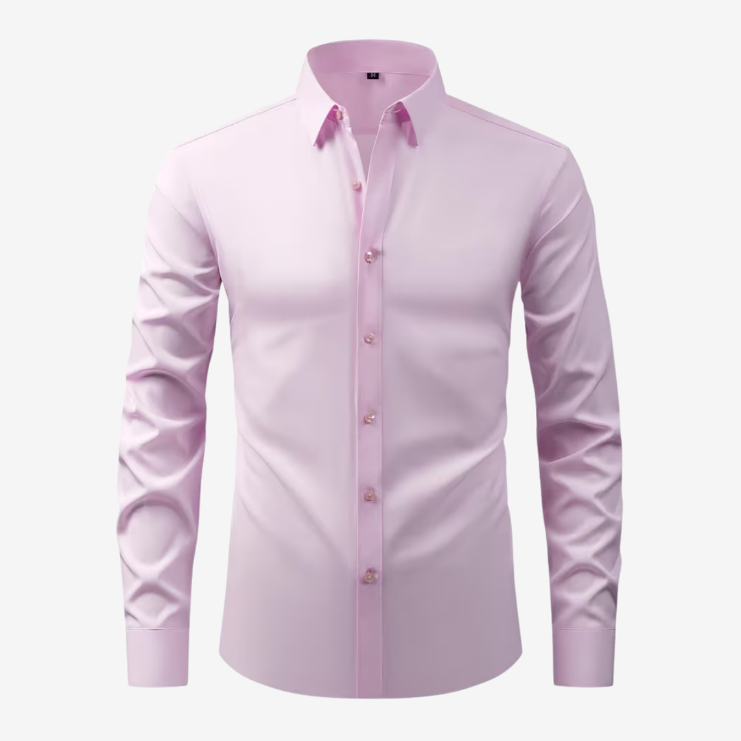 AURELLA | Men’s Slim Fit Shirt – Wrinkle-Free
