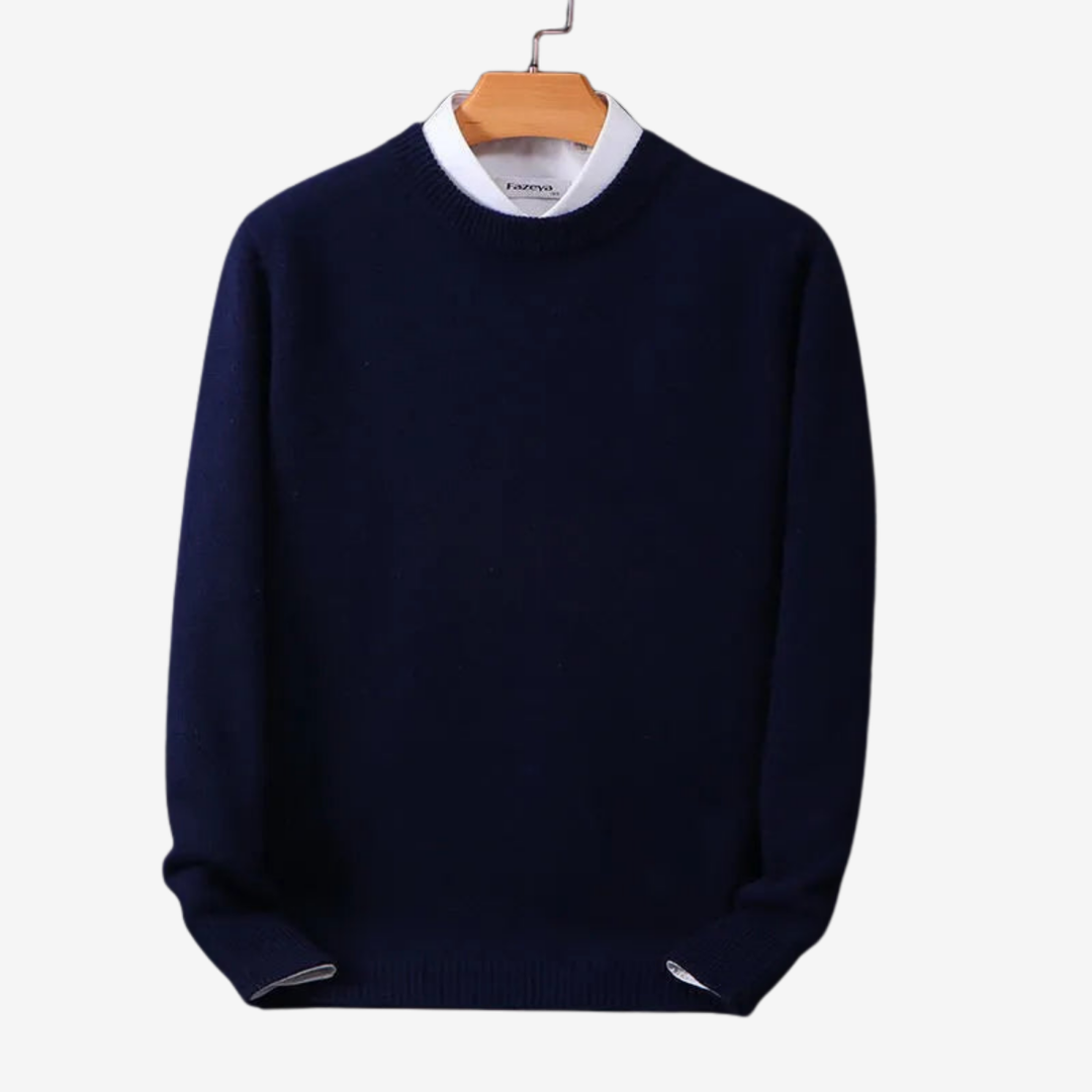 AURELLA | Men’s Cashmere Knit Jumper – Soft Luxury Pullover