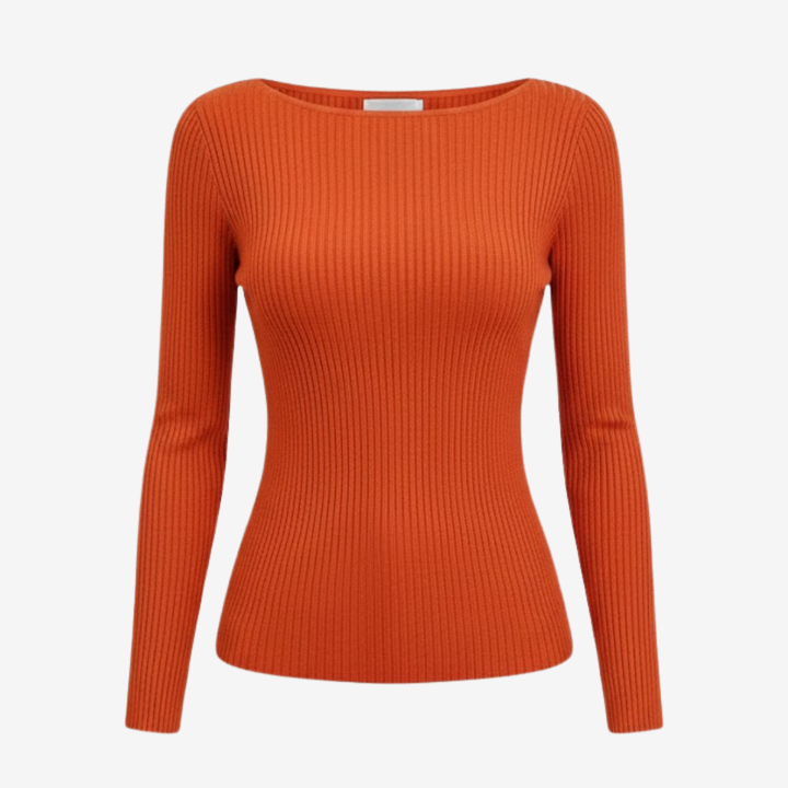 AURELLA | Women’s Viscose Crew Neck Top – Elegant Knit