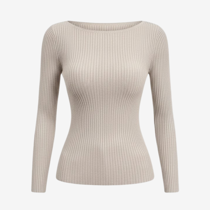 AURELLA | Women’s Viscose Crew Neck Top – Elegant Knit