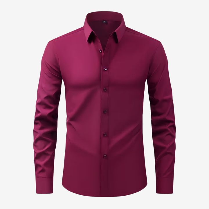 AURELLA | Men’s Slim Fit Shirt – Wrinkle-Free