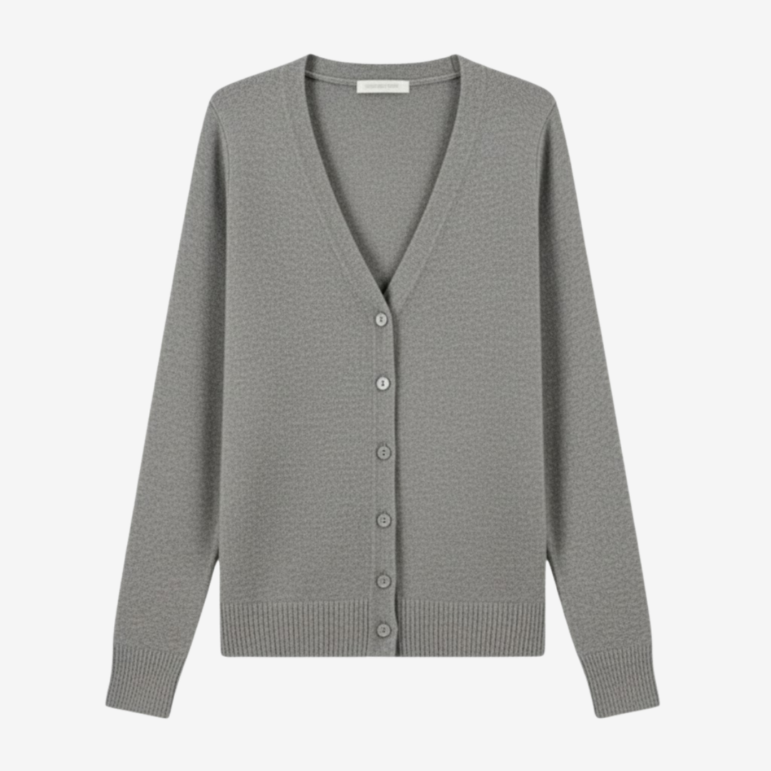 AURELLA | Women’s Viscose V-Neck Cardigan – Button-Front Top
