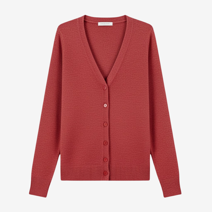 AURELLA | Women’s Viscose V-Neck Cardigan – Button-Front Top