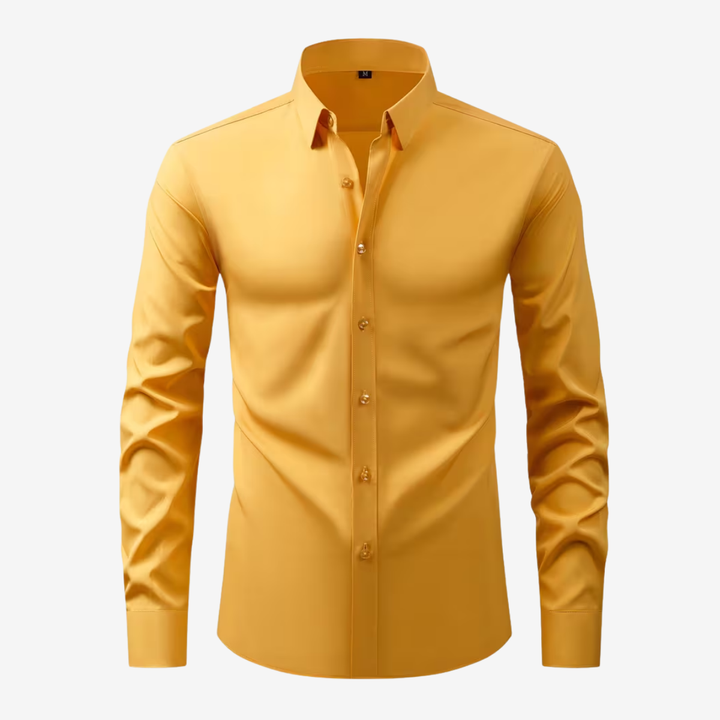 AURELLA | Men’s Slim Fit Shirt – Wrinkle-Free